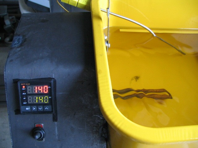 digitally controlled heated quench tank