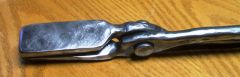 Tongs for flat stock and hawks