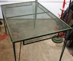 Table, metal mesh top