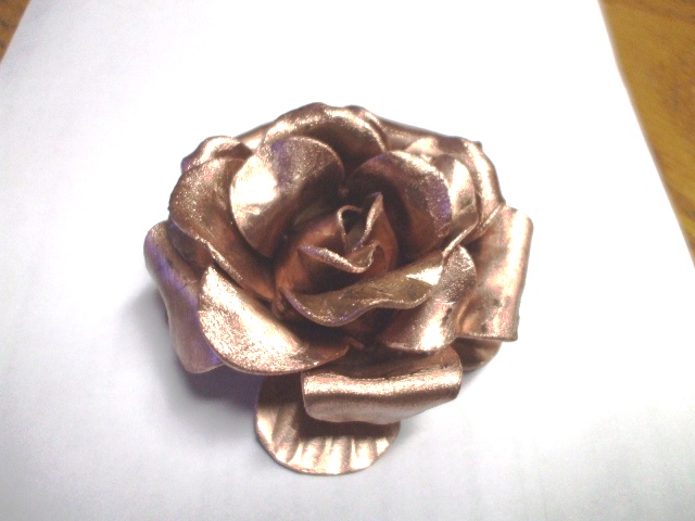 Copper Rose for Religious Icon