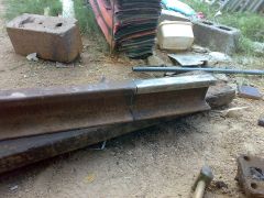 cutting the Rail track