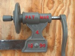 Canedy-Otto horizontal drill. 1890 patent
