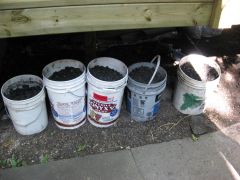5 buckets of coal.