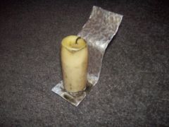 Candle and holder