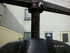 Close up of the screw
