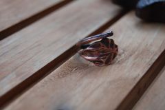 Copper leaf ring