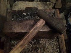 hammer, re-ground and heat treated