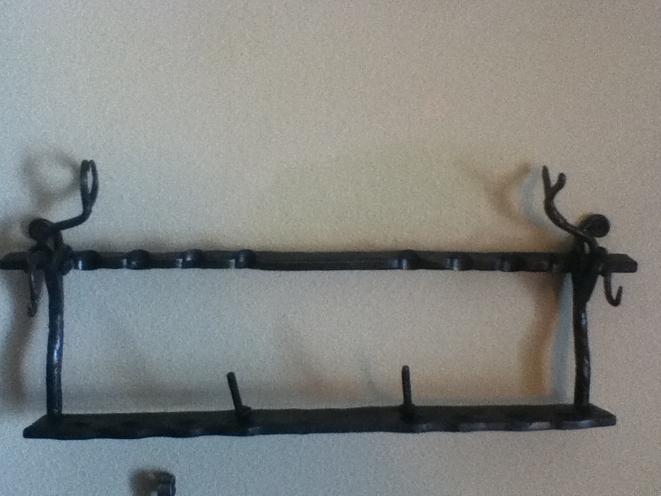 Hand forged pipe rack 2