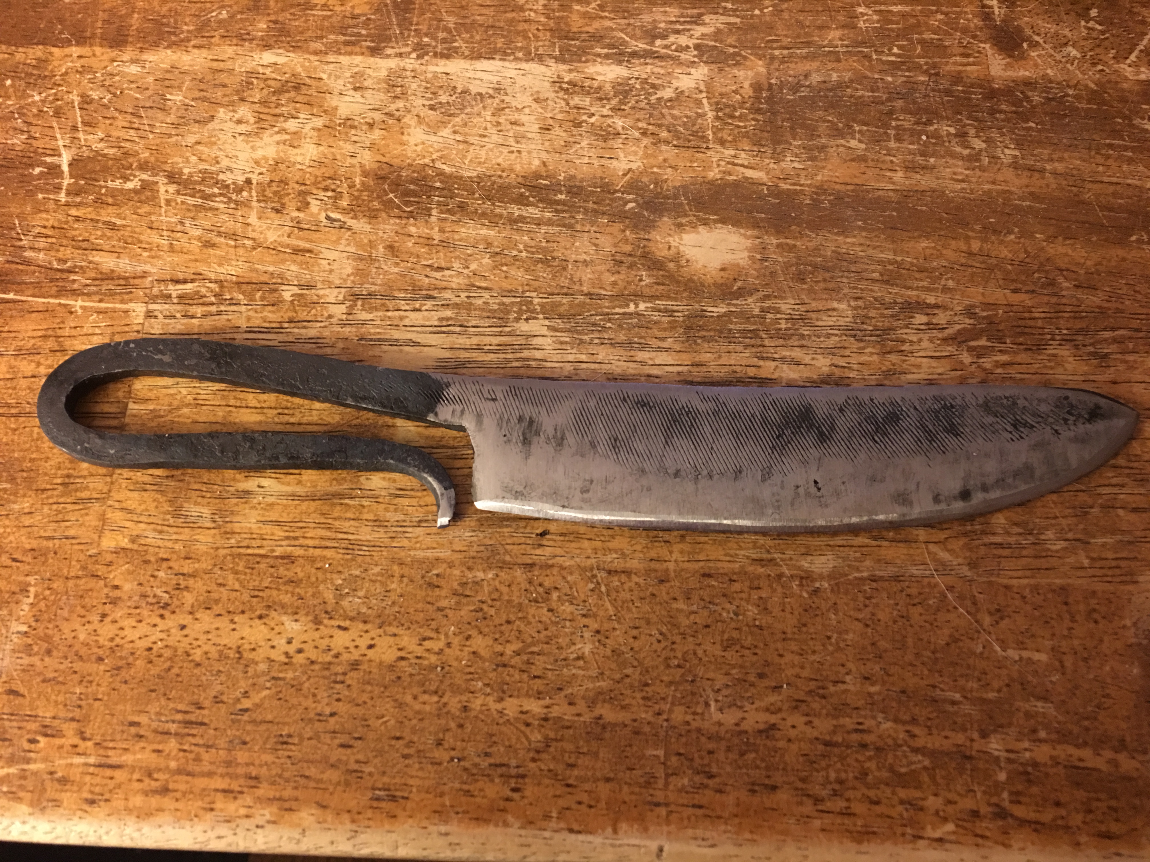 Tried A File Knife Knife Making I Forge Iron