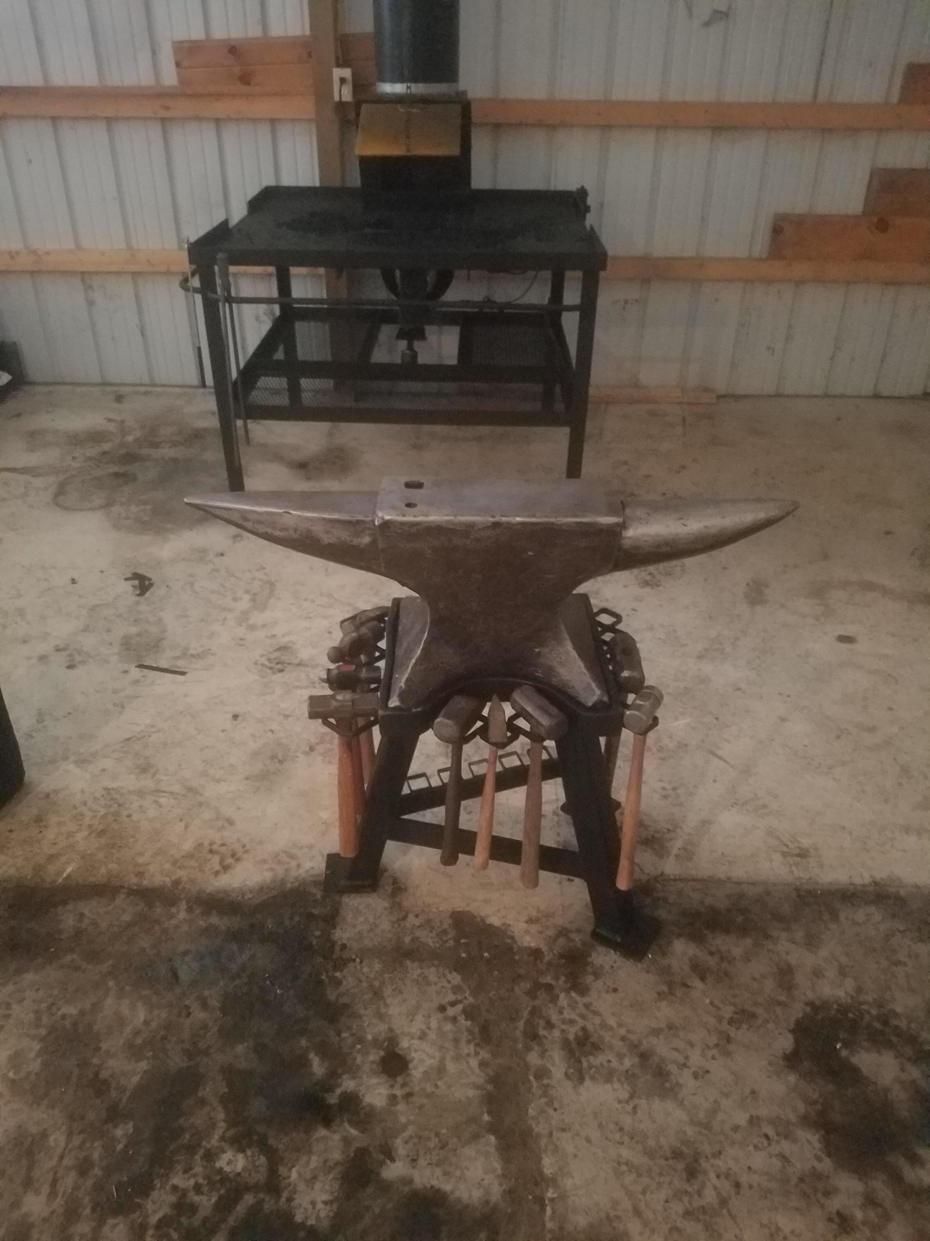Refined Redux - Used some 4x6's to make an anvil stand for