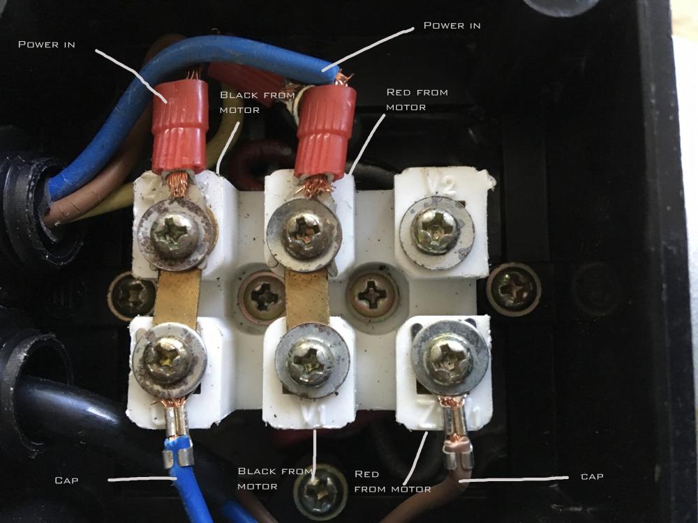 Single phase motor wiring help - Machinery General