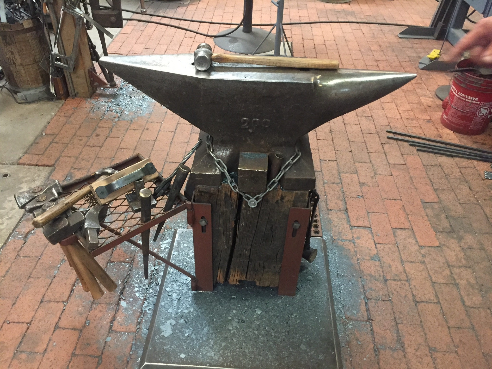 Which kind of wood to make an anvil stand? : r/Blacksmith