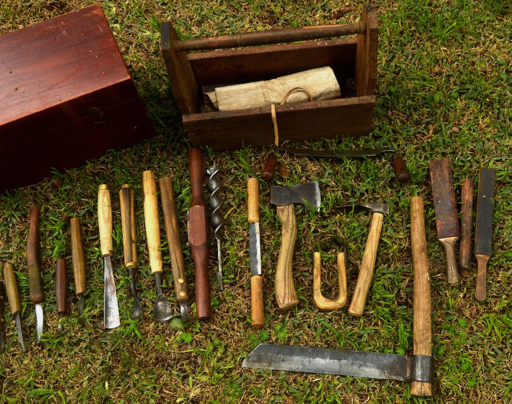 Green woodworking tools - Chisels, Gouges, Scissors, etc ...