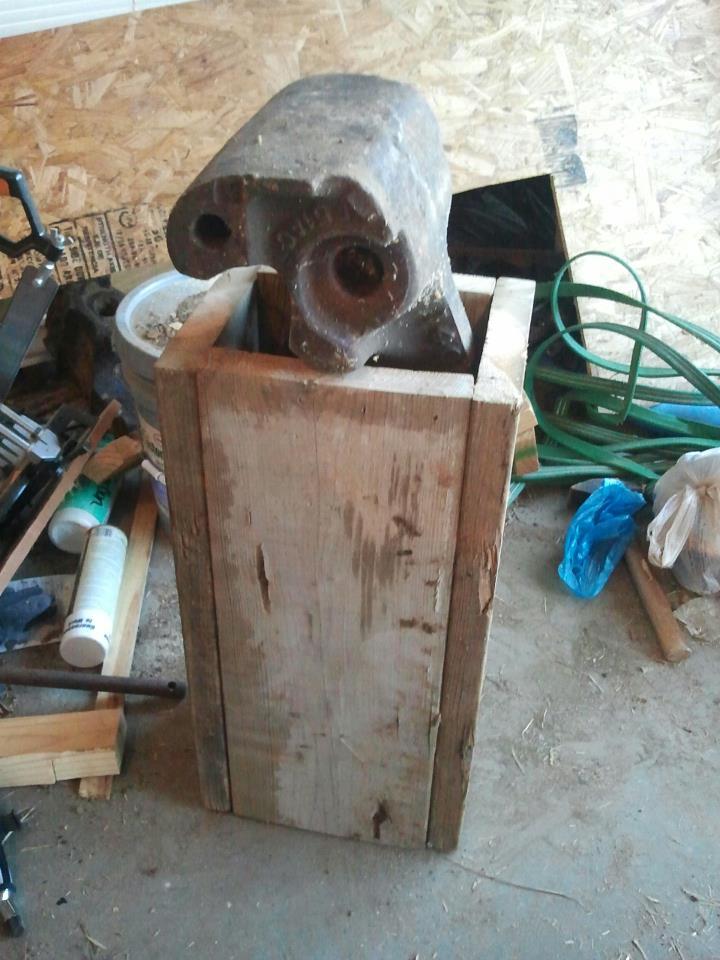 A collection of improvised anvils
