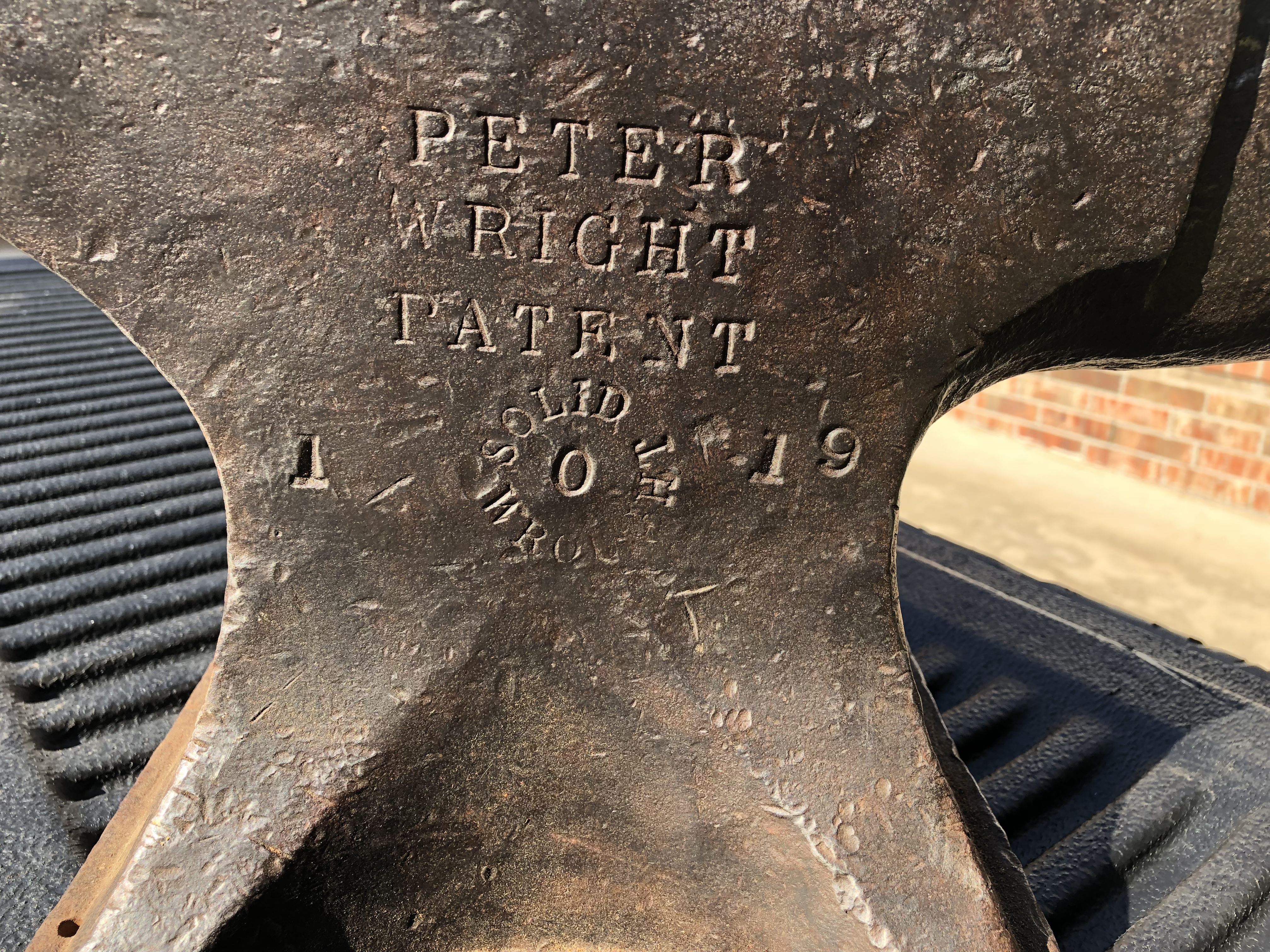 I found this Peter Wright anvil today. 
