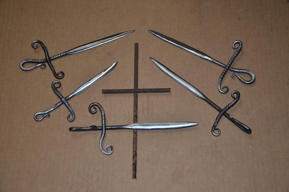 rebar letter openers.JPG