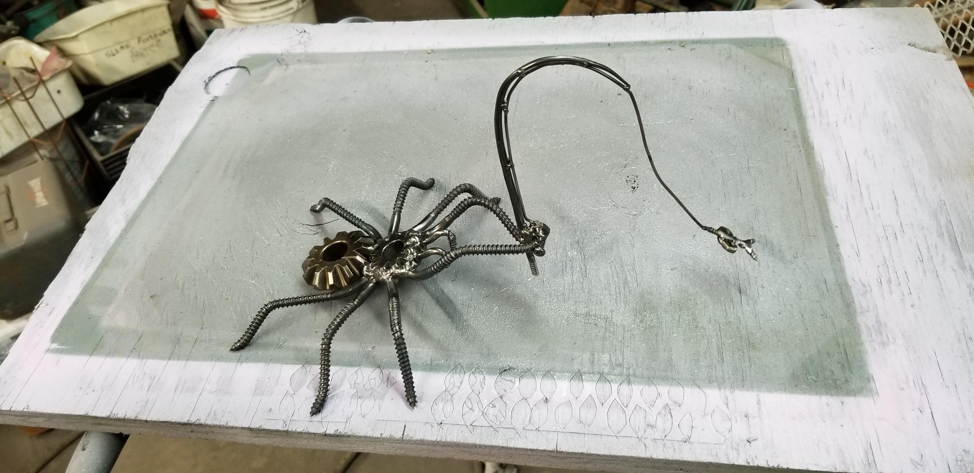 Fishing Spider - Metal Sculpture & Carvings - I Forge Iron