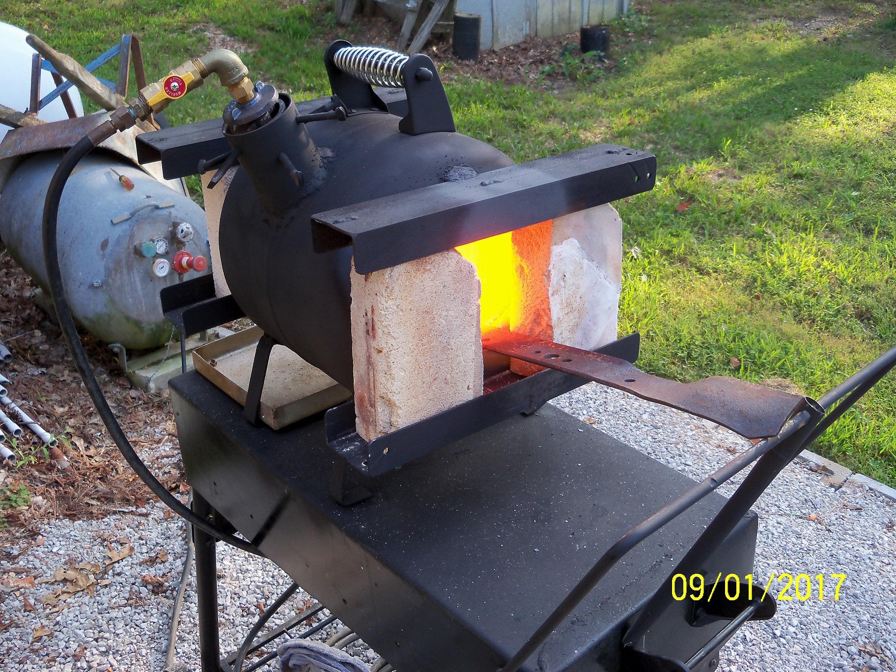 FEBTECH -Portable Propane Single Burner Oval Shape Blacksmithing